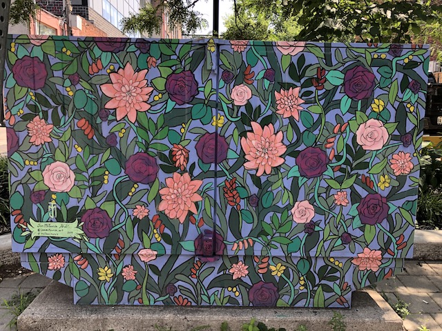 Flower mural by Jon McTavish